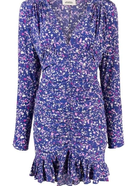 Affordable ruffled MARANT Women floral-print ISABEL minidress 0303