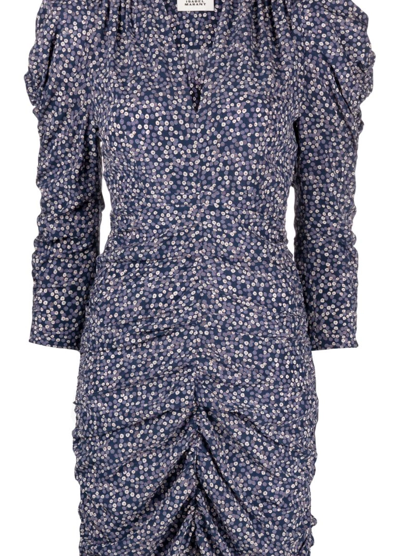 Celina floral-print silk ISABEL dress MARANT Women 0313