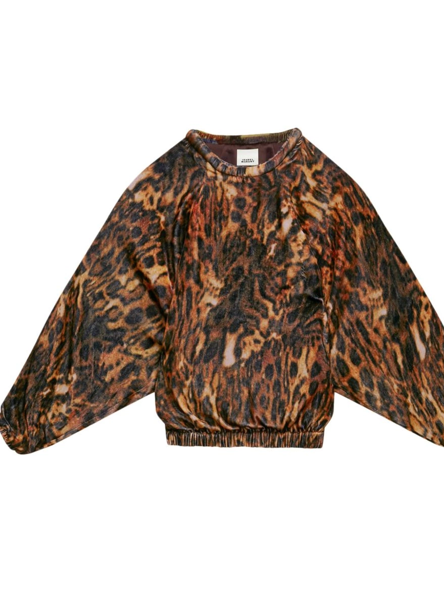 Rep MARANT ISABEL Dabia blouse Women leopard-print 0306