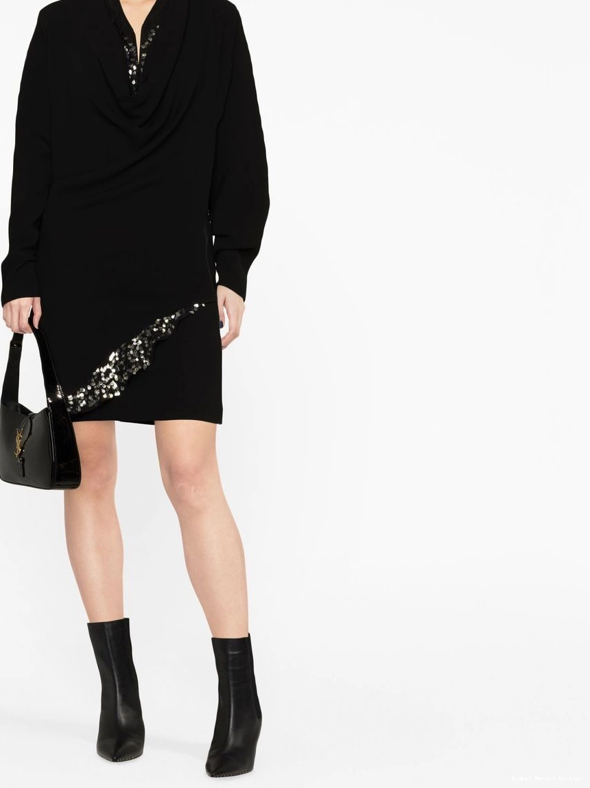 Affordable long-sleeve sequin-embellished ISABEL dress Lazeli Women MARANT 0315